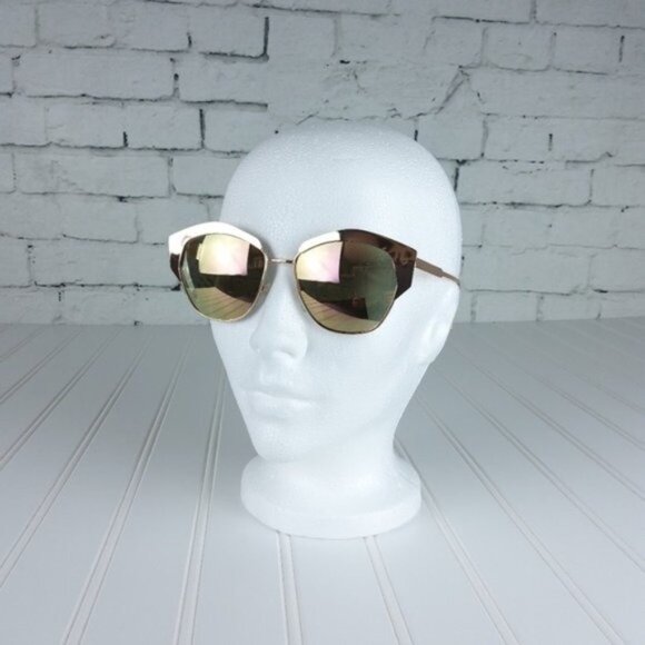 Joe's Jeans Silver Metallic Cat Eye Sunglasses - Picture 7 of 7